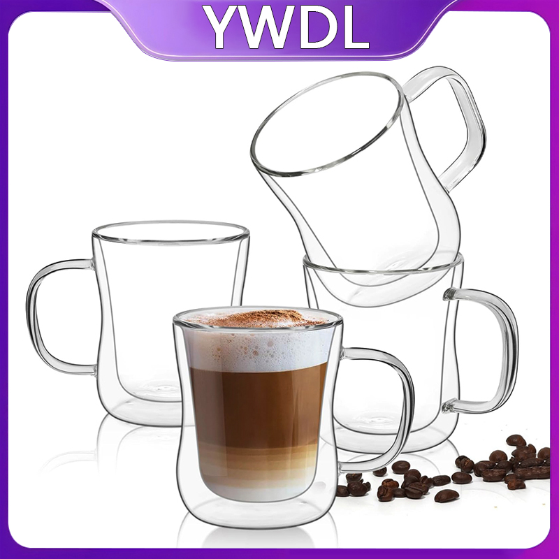 Espresso Shot Glass - YWDL Juego de Tazas de Espresso