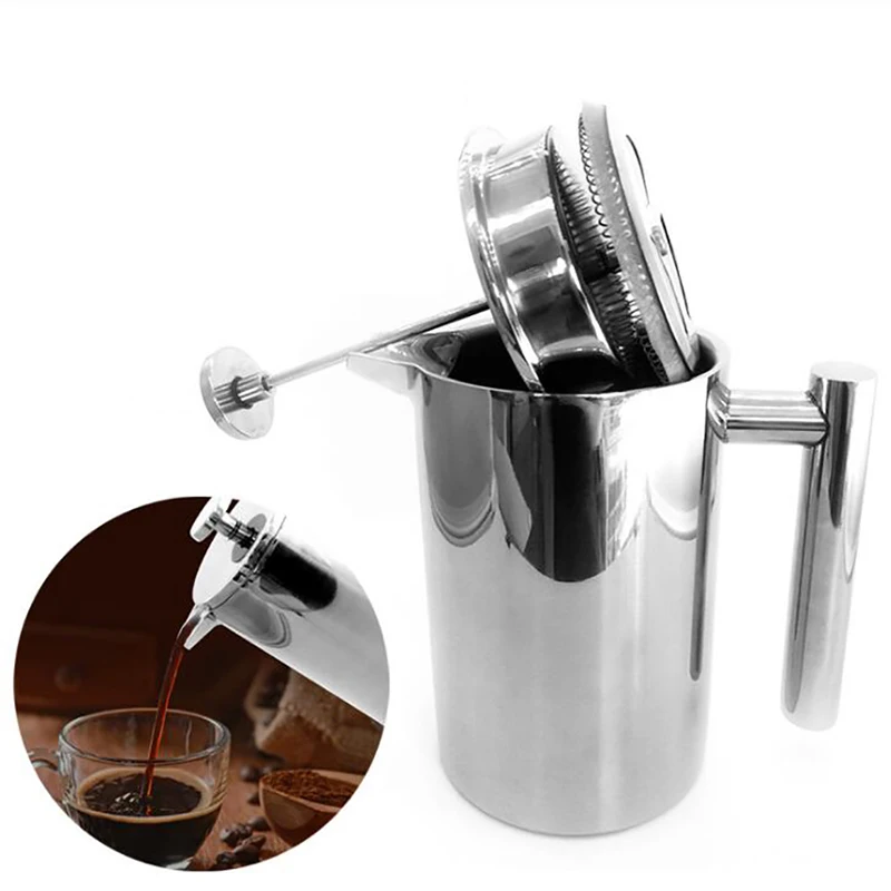 Coffee Equipment For Camping - Cafetera Francesa de Doble Pared Aislada,