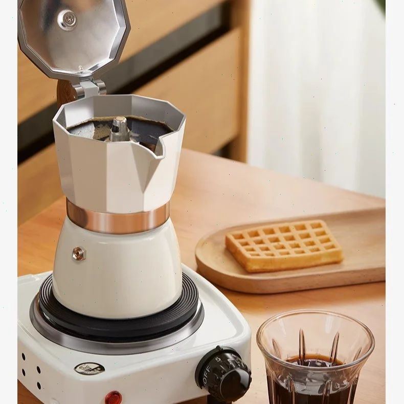 Coffee Equipment Pour Over - Olla Moka de fondo redondo, cafetera