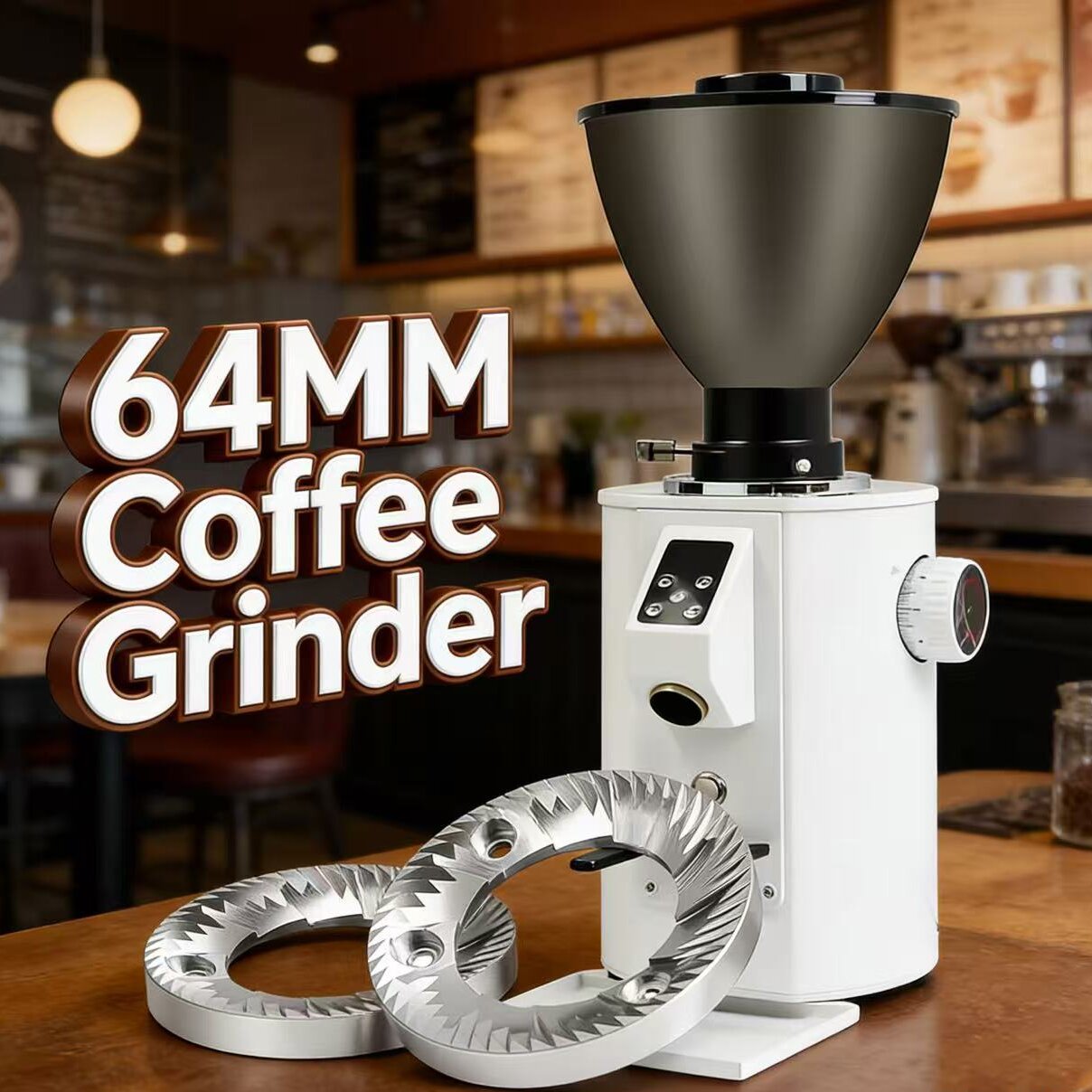 Molinillo de Café Comercial de - Coffee Grinder Burr Flat reseña y precio